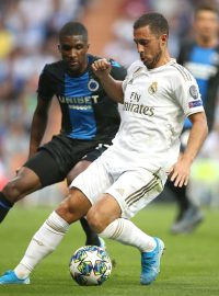 Eden Hazard z Realu Madrid během utkání proti Bruggám