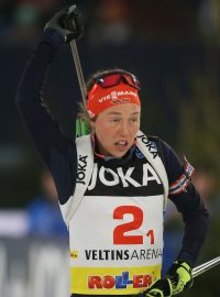 Laura Dahlmeierová při svém posledním biatlonovém závodě