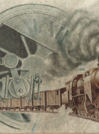 Obraz železničního nadšence Bohumíra Goldy