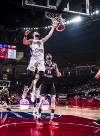 Utkání basketbalového mistrovství světa mezi Českem a Řeckem