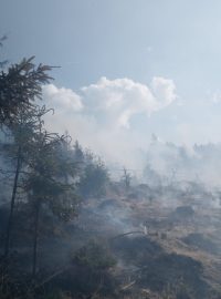 Požár v obci Konecchlumí na Jičínsku