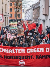 Protest proti AfD v Kolíně nad Rýnem
