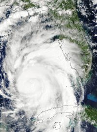 Hurikán Idalia na snímku ze satelitu Terra z 29. srpna