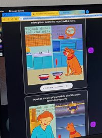 Ukázka, jak si umělá inteligence poradila se zadáním pohádky pro děti o pejskovi a kočičce