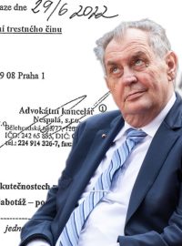 Miloš Zeman a podnět k prošetření údajné sabotáže
