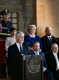 Petr Pavel pronesl Vladislavskému sálu svůj první proslov jako prezident