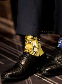 Ponožky kanadského premiéra Justina Trudeaua s motivem Hvězdných válek