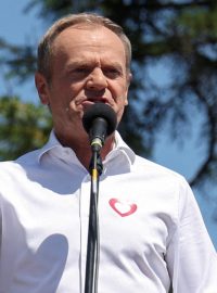 Lídr opoziční strany Občanská platforma Donald Tusk