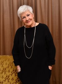 Televizní hlasatelka Kamila Moučková při oslavě 90. narozenin