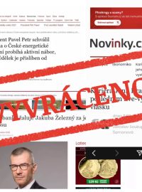 Falešné stránky se vydávají za Novinky.cz, CNN Prima News či ČT24