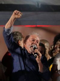 Lula da Silva po svém vítězství v São Paulu