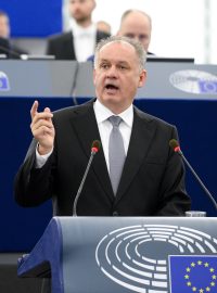 Slovenský prezident Andrej Kiska v Evropském parlamentu