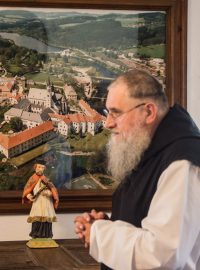 Justin Berka, představený kláštera cisterciáků ve Vyšším Brodě na Českokrumlovsku, na snímku z 25. července 2019