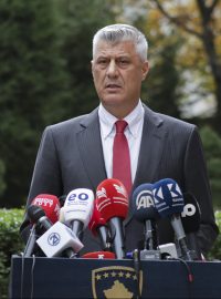 Kosovský prezident Hashim Thaçi oznámil ve čtvrtek svou rezignaci