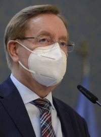 Ministr zdravotnictví Petr Arenberger (za ANO) po mimořádném jednání vlády