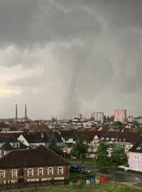 Tornádo v Česku. Fotografie z Hodnonínska 24. června 2021