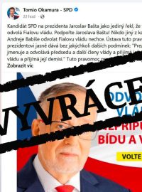 Jaroslav Bašta by chtěl po svém zvolení odvolat vládu Petra Fialy. Podle ústavních právníků to ale není možné
