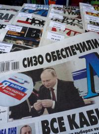 Prezidentské volby na stránkách ruských novin.