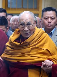 Dalajlama na snímku z února 2019