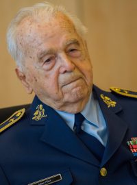 Generál Milan Píka při oslavě 95. narozenin v roce 2017