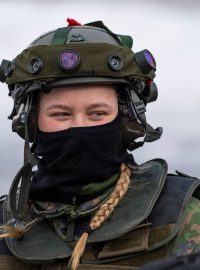 Finská vojačka, ilustrační fotografie