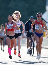 Česká vytrvalkyně Tereza Hrochová při maratonu na mistrovství světa v atletice v Eugene
