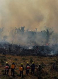Požár v amazonském pralese v září 2022