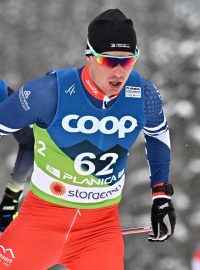 Běžec na lyžích Michal Novák na mistrovství světa ve slovinské Planici