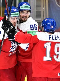 Čeští hokejisté na šampionátu v Rize