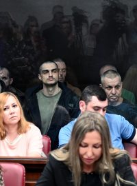 Členové ukrajinského pluku Azov před soudem v Rusku
