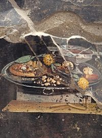 Freska nalezená v Pompejích podle archeologů může představovat předchůdce dnešní pizzy