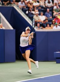 Markéta Vondroušová v osmifinálovém zápase na US Open