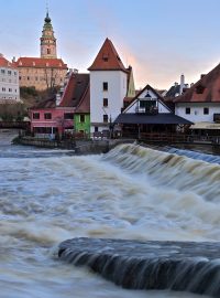 V Českém Krumlově platí nejvyšší povodňová výstraha