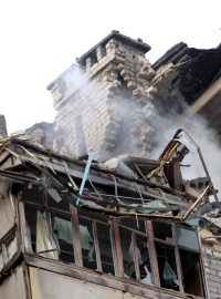 Následky ostřelování Dnipra ze dne 24.02.2024