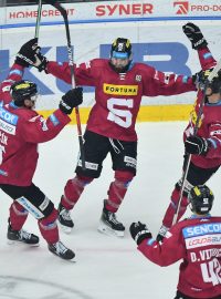Hokejisté Sparty jako první slaví postup do semifinále play off extraligy. Liberec smetli 4:0 na zápasy