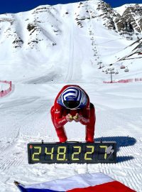 Radim Palán přepsal český rekord v rychlostním lyžování