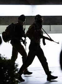 V nové budově Národního muzea proběhlo ve čtvrtek cvičení bezpečnostních a záchranných složek na teroristický útok