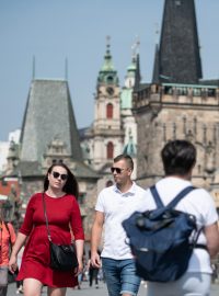 turisté v Praze