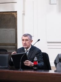 Andrej Babiš u soudu 14.2.2024