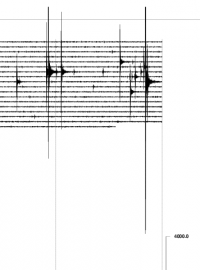 Seismický záznam ze seismické stanice Luby z 23. 1. 2019 koordinovaného světového času