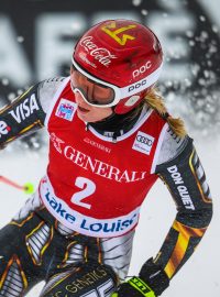Ester Ledecká na Světovém poháru v Lake Louise