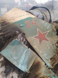 Sestřelený Su-34 (ilustrační foto)