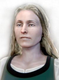 Podoba dívky ze 17. století jejíž kostra byla nalezena v Táboře podle 3D rekonstrukce.