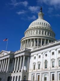 Kapitol ve Washingtonu - místo schůzí zákonodárného sboru Spojených států amerických
