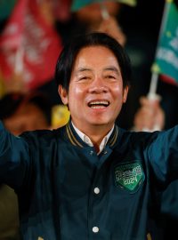 Prezidentský kandidát William Laj v předvolební kampani, Tchaj-pej